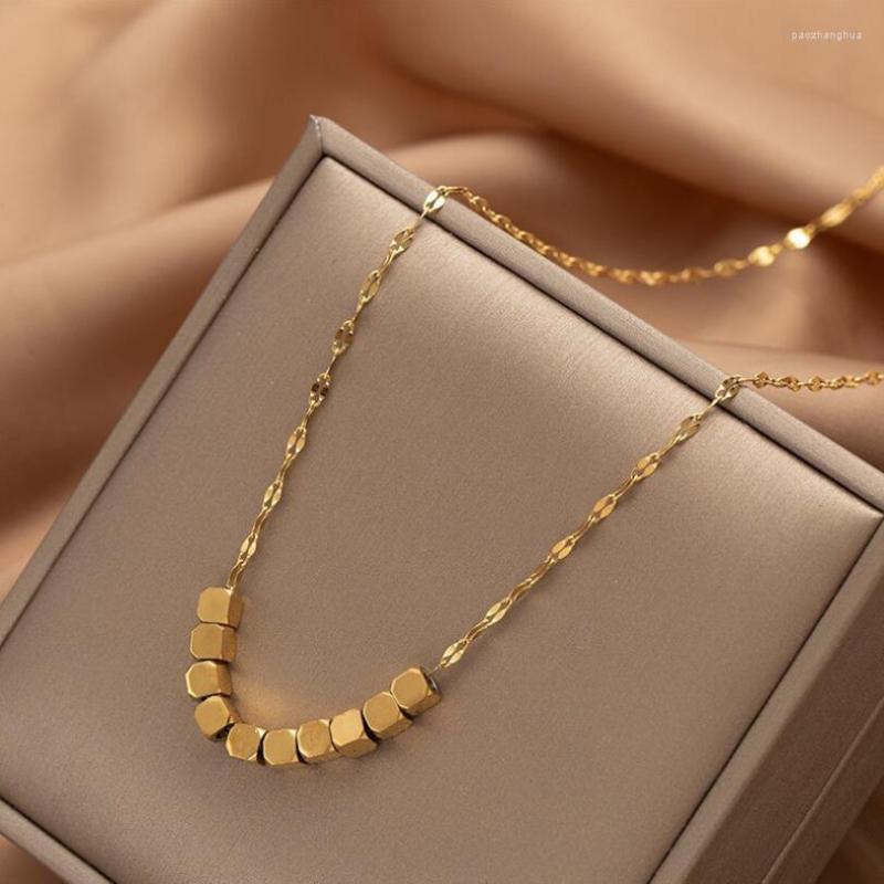 Chains 316L Stainless Steel Beaded Minimalism Octagon To Wealth Charms Chain Pendant Necklace For Women Fashion Trend Jewelry Gift N421
Chains 316L Stainless Steel Beaded Minimalism Octagon To Wealth Charms Chain Pendant Necklace For Women Fashion Trend Jewelry Gift N421