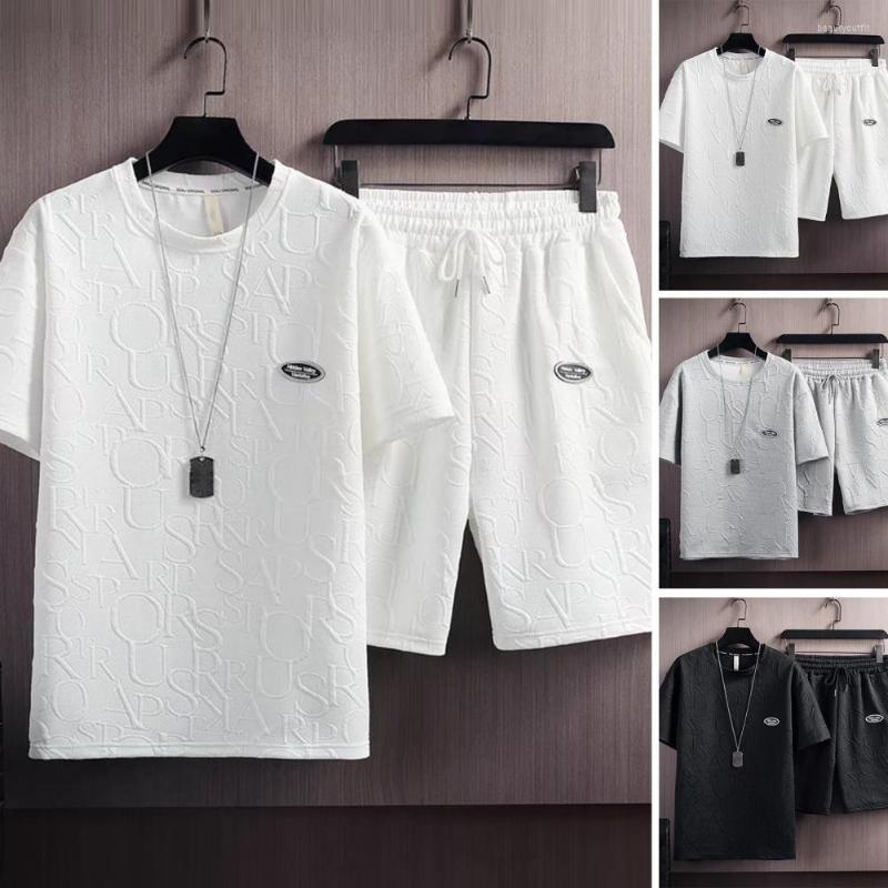 Men's Tracksuits Solid Color 2 Pcs/Set Trendy O Neck Summer T-shirt Shorts Set Soft Men Top Letter Applique Clothes, Black
Men's Tracksuits Solid Color 2 Pcs/Set Trendy O Neck Summer T-shirt Shorts Set Soft Men Top Letter Applique Clothes, Black