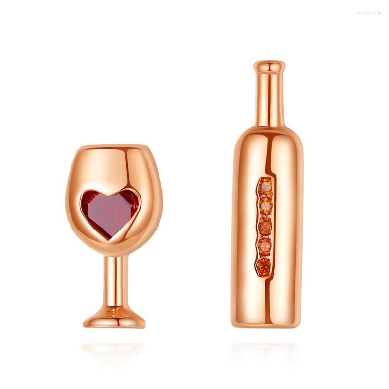 Stud Earrings Asymmetric Love Wine Bottle Cup Red Zircon Heart Personalized Girl Bar Hip Hop Party Jewelry
Stud Earrings Asymmetric Love Wine Bottle Cup Red Zircon Heart Personalized Girl Bar Hip Hop Party Jewelry