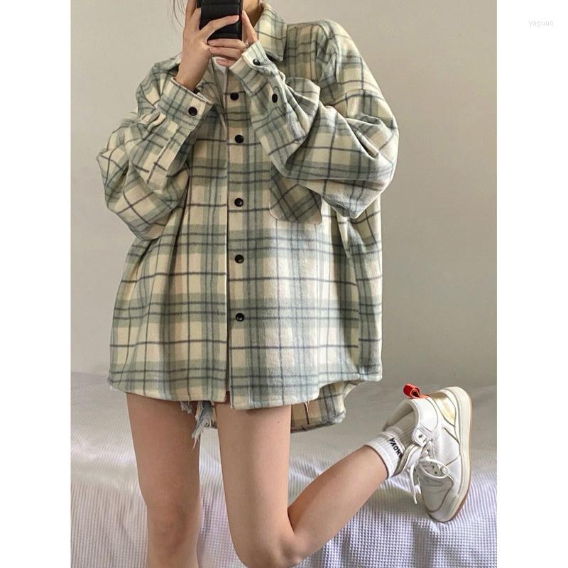 Women's Blouses Green Plaid Shirt Women's 2023 Summer Spring Top Loose Design Unique Jacket, Picture color
Women's Blouses Green Plaid Shirt Women's 2023 Summer Spring Top Loose Design Unique Jacket, Picture color