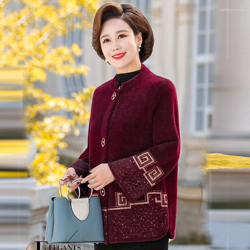 Women's Knits Womens Sweater Cardigan Jacket Women Quality Imitation Mink Fleece Casual Warm Winter Woolen Coat Elegant Female Clothes 4XL, Purple
Women's Knits Womens Sweater Cardigan Jacket Women Quality Imitation Mink Fleece Casual Warm Winter Woolen Coat Elegant Female Clothes 4XL, Purple