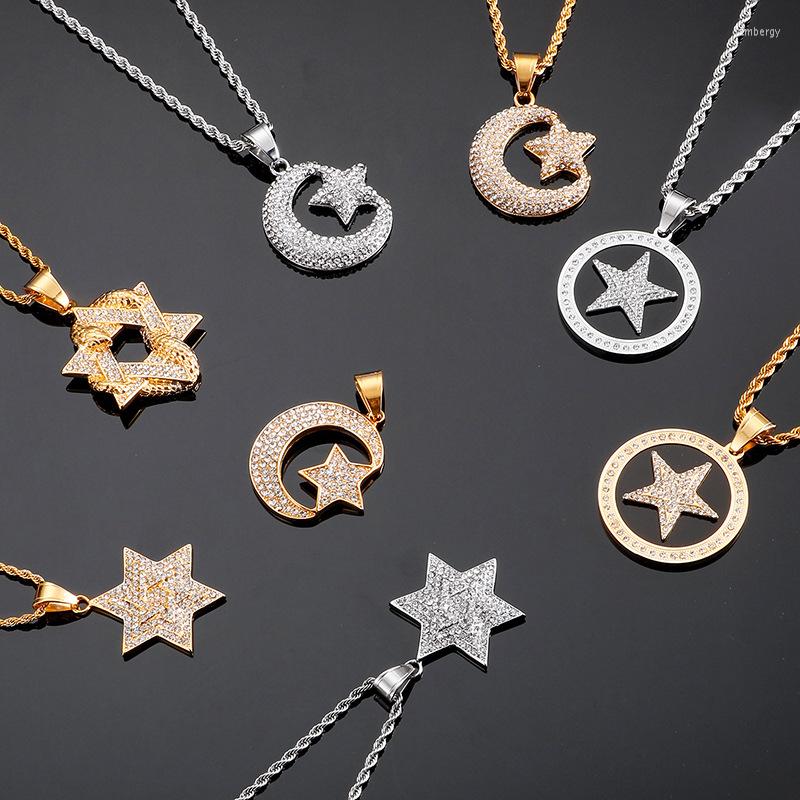 Pendant Necklaces European And American Stainless Steel Pendants Male Female Six-pointed Star Hip-hop Fashion Moon Accessories
Pendant Necklaces European And American Stainless Steel Pendants Male Female Six-pointed Star Hip-hop Fashion Moon Accessories