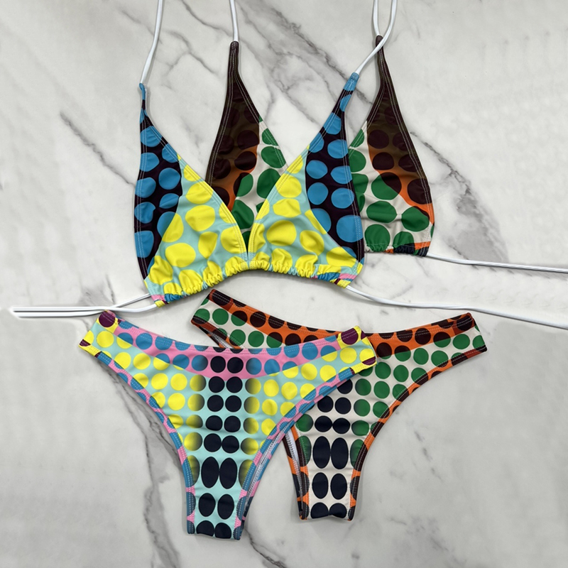 Polka Dot Bikini Set - Brazilian Style Two Piece Swimsuit for Women with Bandage, Push Up, Multicolor Print and Fast Shipping, Yjpgh 01 yellow
Polka Dot Bikini Set - Brazilian Style Two Piece Swimsuit for Women with Bandage, Push Up, Multicolor Print and Fast Shipping, Yjpgh 01 yellow