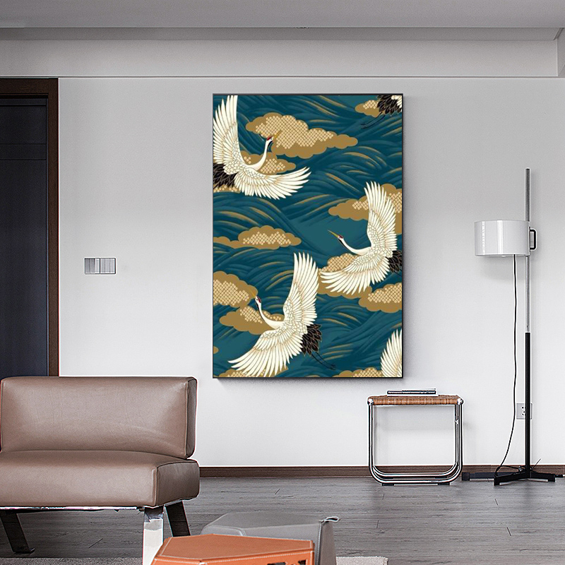 Chinese Style Crane and Clouds Art Canvas Painting Abstract Bird Posters and Prints Wall Art Picture for Living Room Decoration
Chinese Style Crane and Clouds Art Canvas Painting Abstract Bird Posters and Prints Wall Art Picture for Living Room Decoration