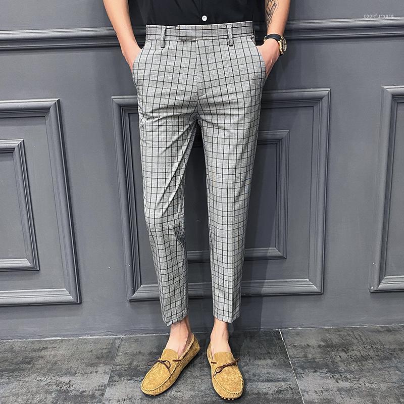 Men's Suits Summer Feet Thin Pants Section Fashion Trousers Youth Nine-point Suit Business Men's Casual Korean Lattice Small Slim 2023, Gray
Men's Suits Summer Feet Thin Pants Section Fashion Trousers Youth Nine-point Suit Business Men's Casual Korean Lattice Small Slim 2023, Gray