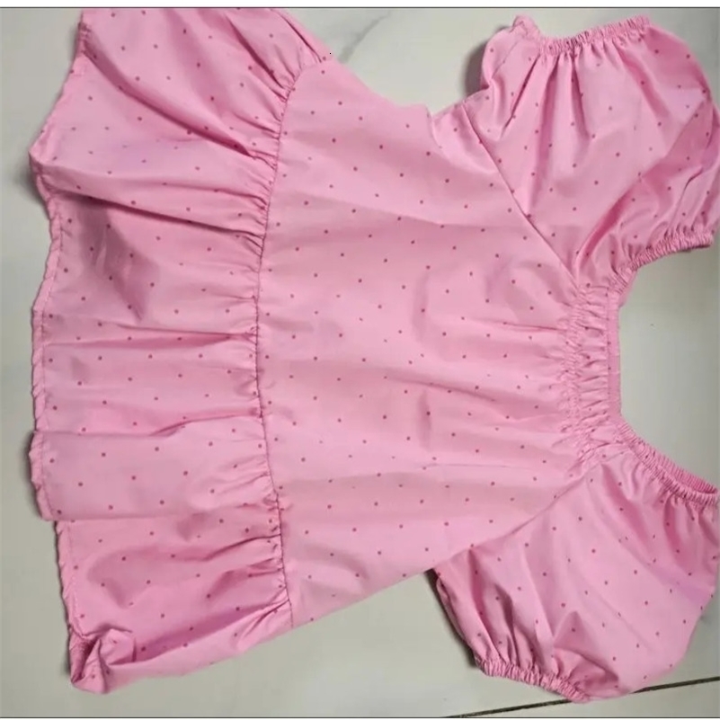 Clothing Sets Summer Little Girls Children Two 2 Piece Pink Topshorts Denim Baby Clothes Kids Birthday Outfits For Women 230412