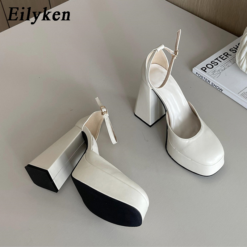 Dress Shoes Eilyken Runway Style Women Pumps Concise Buckle Strap High Heels Sandals Spring Autumn Platform Party Fashion Shoes 230413, Black
Dress Shoes Eilyken Runway Style Women Pumps Concise Buckle Strap High Heels Sandals Spring Autumn Platform Party Fashion Shoes 230413, Black