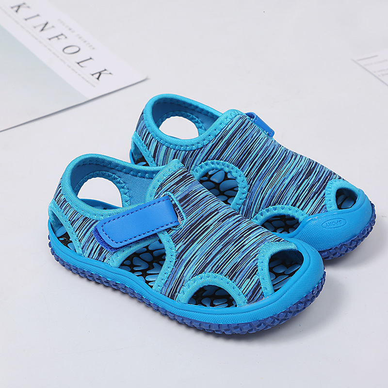 Sandals Summer Baby Girls Boys Children Beach Soft Bottom Non slip Infant Shoes Kids Outdoor Anti collision 230412