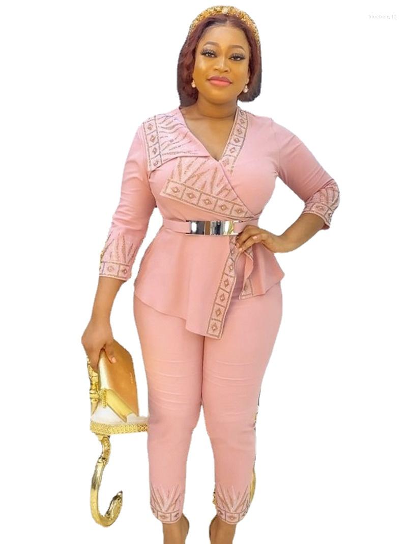 Ethnic Clothing 2 Piece Set Women Clothes Dashiki Diamond African Tops And Pants Trousers Suits 2023 Big Size Party For Lady Outfits
Ethnic Clothing 2 Piece Set Women Clothes Dashiki Diamond African Tops And Pants Trousers Suits 2023 Big Size Party For Lady Outfits