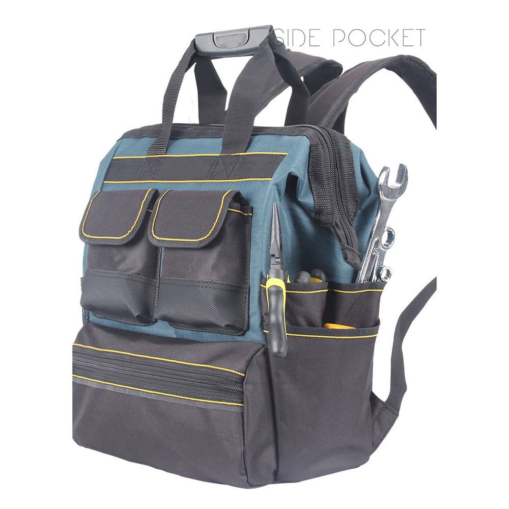 Tool Bag Oxford Cloth Electrician Elevator Repair Belt Hardware Tool Storage Large Capacity Travel Shoulder Tool Backpack Toolbag 230413
