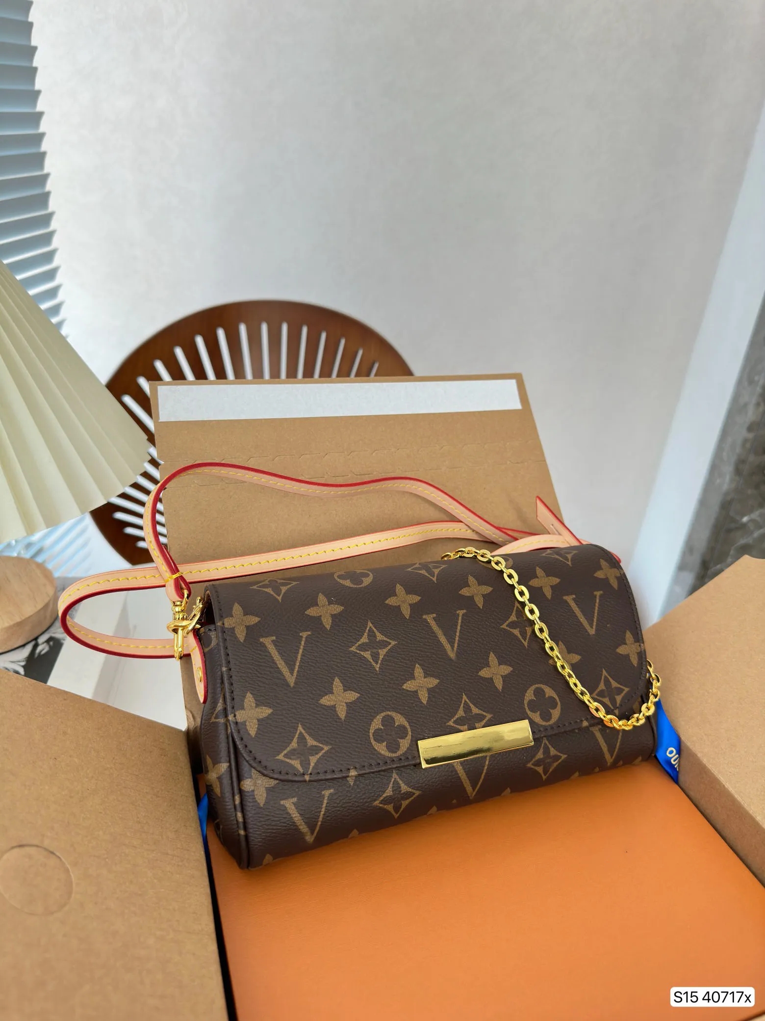 M40718 Favorite MM Bag Fashion Women Luxury Messenger shoulder bags crossbody purse with serial number handbag Chain purses