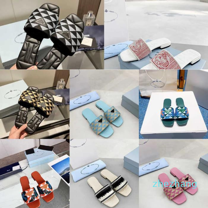 Designer Slippers Quilted Fabric jacquard Slipper Embroidery Women Slippers Summer Beach Sandals Flat Slides Letter Leather Shoes Lady Slider Flip Flo, Pda4062
Designer Slippers Quilted Fabric jacquard Slipper Embroidery Women Slippers Summer Beach Sandals Flat Slides Letter Leather Shoes Lady Slider Flip Flo, Pda4062