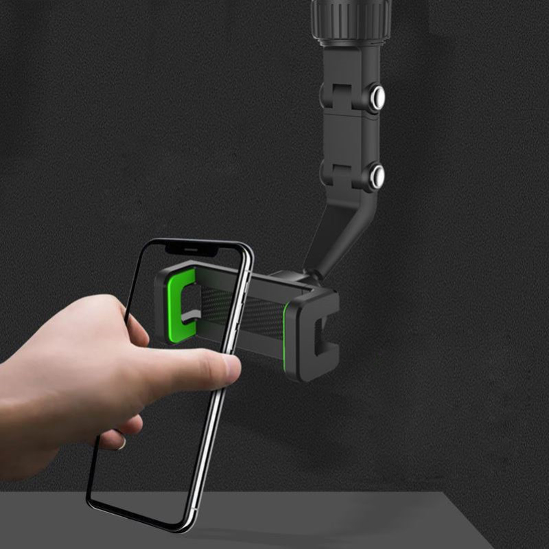 2025 new 2025 new 2025 new Car Trim Multifunctional 360 Degree Rotatable Auto Rearview Mirror Seat Hanging Clip Bracket Cell Phone Holder