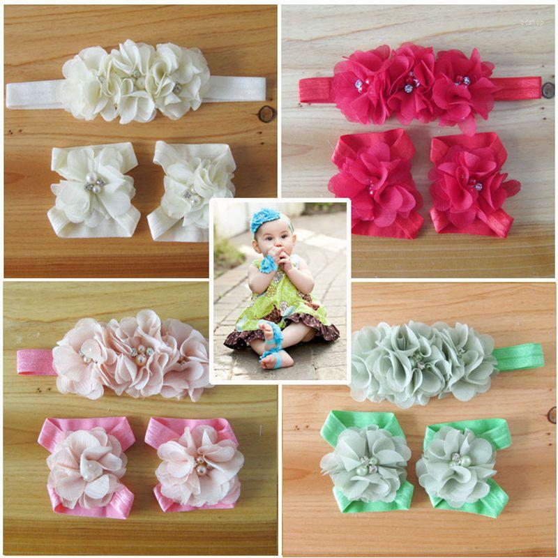 Hair Accessories Baby Headband Infant Pearl Flowers Band Girls Barefoot Sandals And Shoes Sets Children, Purple 
Hair Accessories Baby Headband Infant Pearl Flowers Band Girls Barefoot Sandals And Shoes Sets Children, Purple