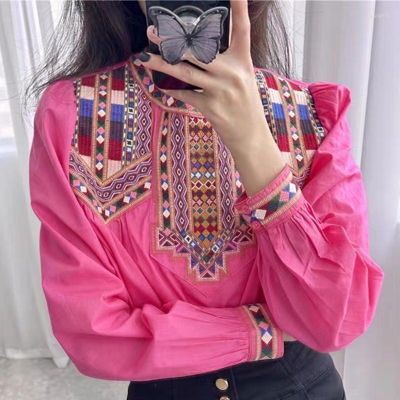 Women's Blouses Spring Summer Women Embroidered Organic Cotton Vintage Shirt Round Neck Long Sleeve, Blouse
Women's Blouses Spring Summer Women Embroidered Organic Cotton Vintage Shirt Round Neck Long Sleeve, Blouse
