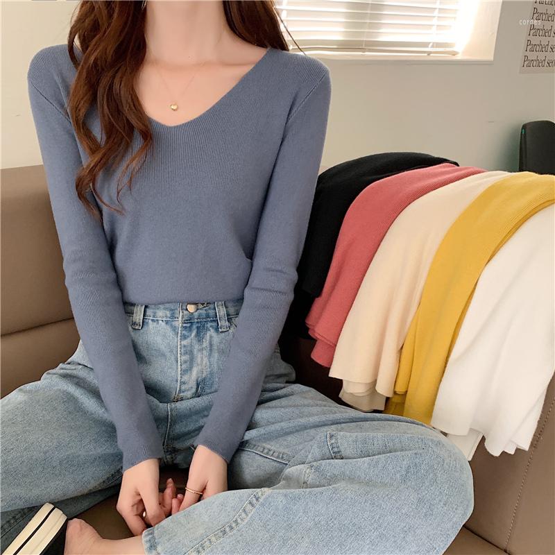 Women's Sweaters Spring Fall Knit Sweater Top Women 2023 Slim Long Sleeve Knitted Bottoming Shirt Fashion V Neck Pullover, Black
Women's Sweaters Spring Fall Knit Sweater Top Women 2023 Slim Long Sleeve Knitted Bottoming Shirt Fashion V Neck Pullover, Black