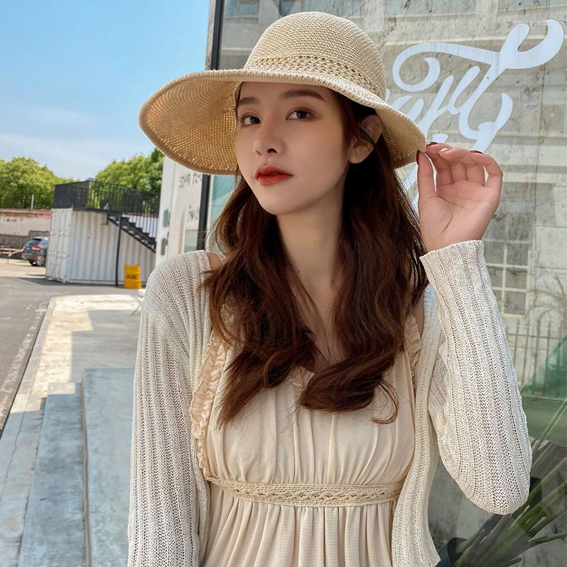 Wide Brim Hats Summer Women Sunhat Fashion Empty Top Big Straw Hat Sweet Ribbon Bow Panama Cap Female Beach Sun Protection Fisherman, Khaki
Wide Brim Hats Summer Women Sunhat Fashion Empty Top Big Straw Hat Sweet Ribbon Bow Panama Cap Female Beach Sun Protection Fisherman, Khaki