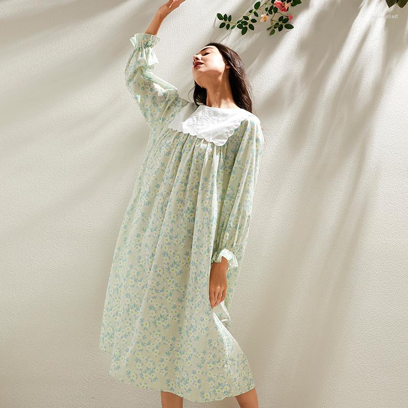 Women' Sleepwear Elegant Nightgown Cotton Spring Dress Comfortable & High Quality 3 Color, Green
Women' Sleepwear Elegant Nightgown Cotton Spring Dress Comfortable & High Quality 3 Color, Green