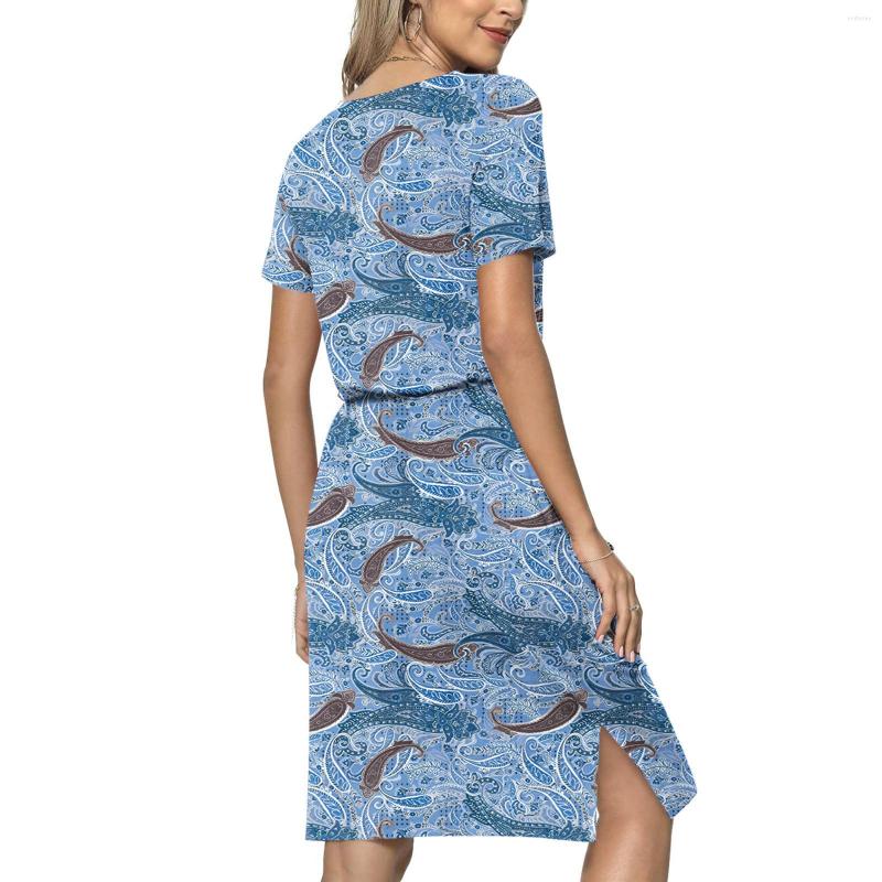 Casual Dresses Women Round Neck Adjustable Waist Medium Long Printed Split Formal Dress Womens Cocktail For Christmas Party, Black
Casual Dresses Women Round Neck Adjustable Waist Medium Long Printed Split Formal Dress Womens Cocktail For Christmas Party, Black
