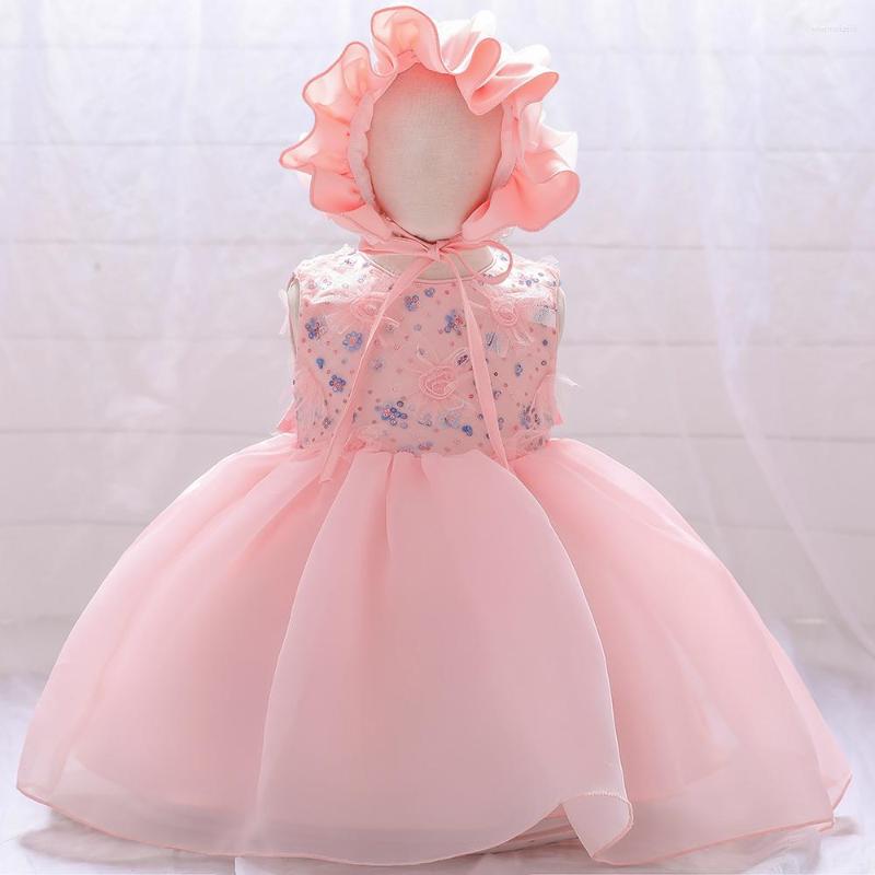 Girl Dresses Flower Bridesmaid For Baptism Birthday Dress 1 Year Baby Party Wedding Kid Clothes Princess With Free Hat, Champagne
Girl Dresses Flower Bridesmaid For Baptism Birthday Dress 1 Year Baby Party Wedding Kid Clothes Princess With Free Hat, Champagne