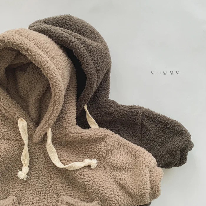 Clothing Sets Winter Baby Plush Fleece Thicken Warm Hoodies Sets Toddler Boys Hooded Sweatshirt And Pants Set Children 2pcs Clothes Suit 231113