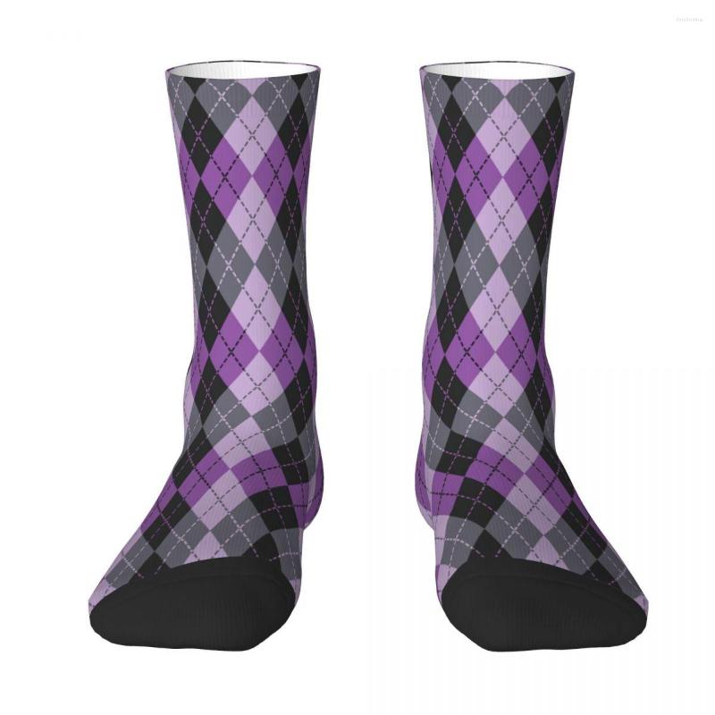 Men's Socks Purple Argyle Sock Men Women Polyester Stockings Customizable Sweetshirt, White
Men's Socks Purple Argyle Sock Men Women Polyester Stockings Customizable Sweetshirt, White