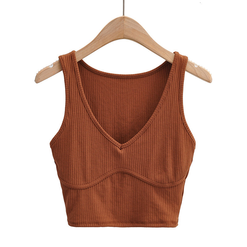 Camisoles Tanks Wixra Women Fashion Tank Deep V-Neck Knitted Slim Sleeveless Patchwork Sexy Lady Summer Navel Top 230413