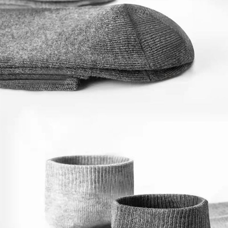 Men's Polyester Boat Socks New Style Black White Grey Business Men Stockings Soft Breathable Summer for Male