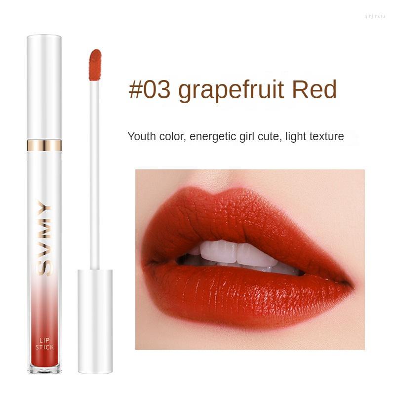 

Lip Gloss Long Lasting Lipgloss 6 Color Velvet Matte Red Tint Moisturizing Mud Cosmetics Silky Smooth Glaze 1pcs Soft Mist, 05