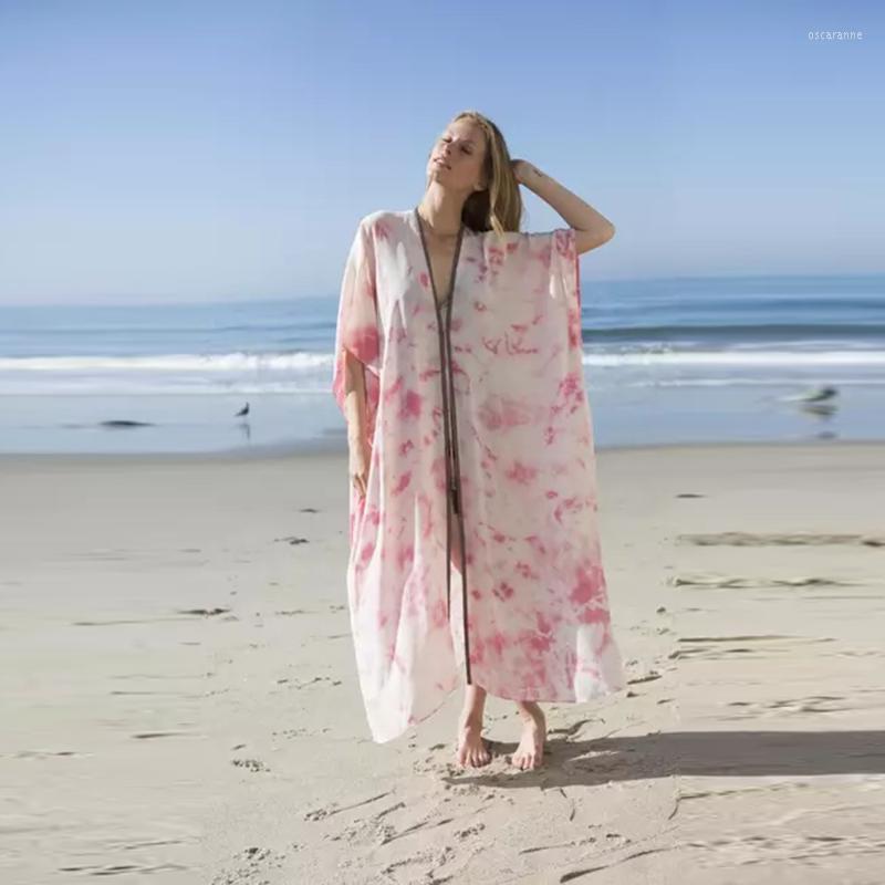 Women's Swimwear 2023 Pink Boho Printed Kaftan Sexy Front Open Maxi Dress Summer Clothing For Women Plus Size Beach Wear Swim Suit Cover Up
Women's Swimwear 2023 Pink Boho Printed Kaftan Sexy Front Open Maxi Dress Summer Clothing For Women Plus Size Beach Wear Swim Suit Cover Up
