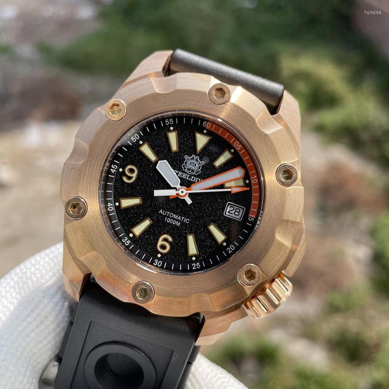 Wristwatches Big Bronze Mechanical Watch STEELDIVE SD1942S Sapphire Crystal Swiss Luminous 1000M Waterproof Tough Guy Dive Wristwatch For, 42s-hr
Wristwatches Big Bronze Mechanical Watch STEELDIVE SD1942S Sapphire Crystal Swiss Luminous 1000M Waterproof Tough Guy Dive Wristwatch For, 42s-hr