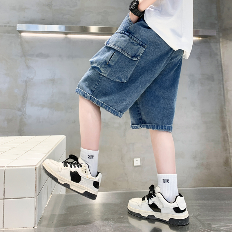Jeans Jeans For Boy Solid Color Jeans Boy Summer Kid Jeans Casual Style Children Clothes 6 8 10 12 14 230413