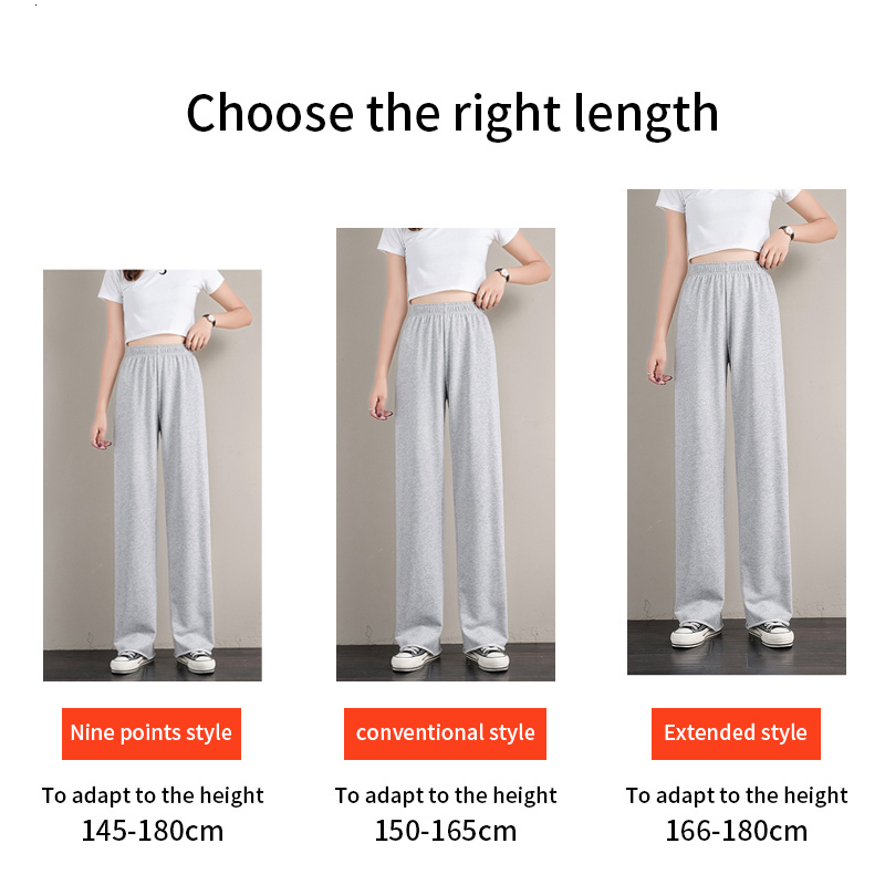 Women's Pants Capris Women's Pants Female Streetwear Joggers Oversize High Waisted Korean Style Fashion Wide Leg Harajuku Sweatpants Baggy 2