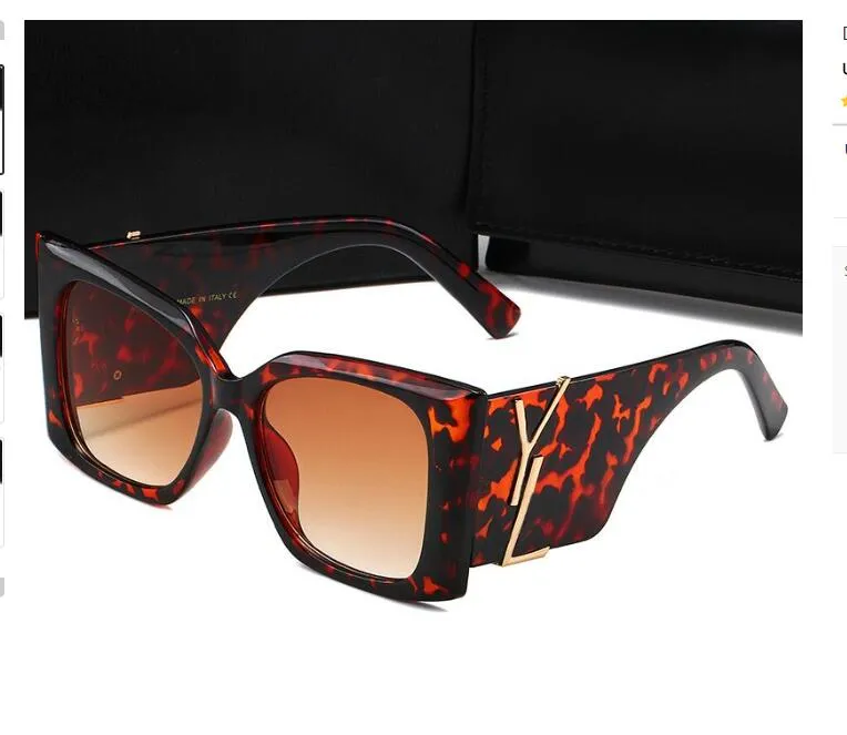 2023 Designer Luxury Fashion Women Sunglasses Large square Sunglasses 8 color Choose beach Glasses Sunglasses for Woman
2023 Designer Luxury Fashion Women Sunglasses Large square Sunglasses 8 color Choose beach Glasses Sunglasses for Woman