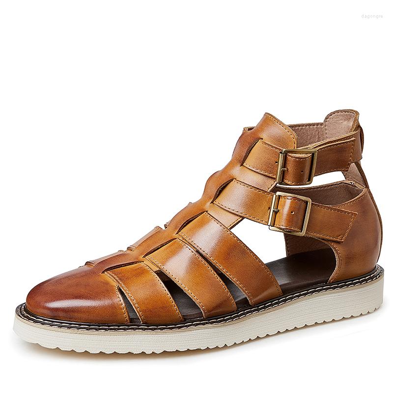 Sandals Take Me Home! Men's Manual Buckle High-top Leather Roman High-grade Luxury Spring Summer Hollow-out Woven Shoes Man, Black
Sandals Take Me Home! Men's Manual Buckle High-top Leather Roman High-grade Luxury Spring Summer Hollow-out Woven Shoes Man, Black