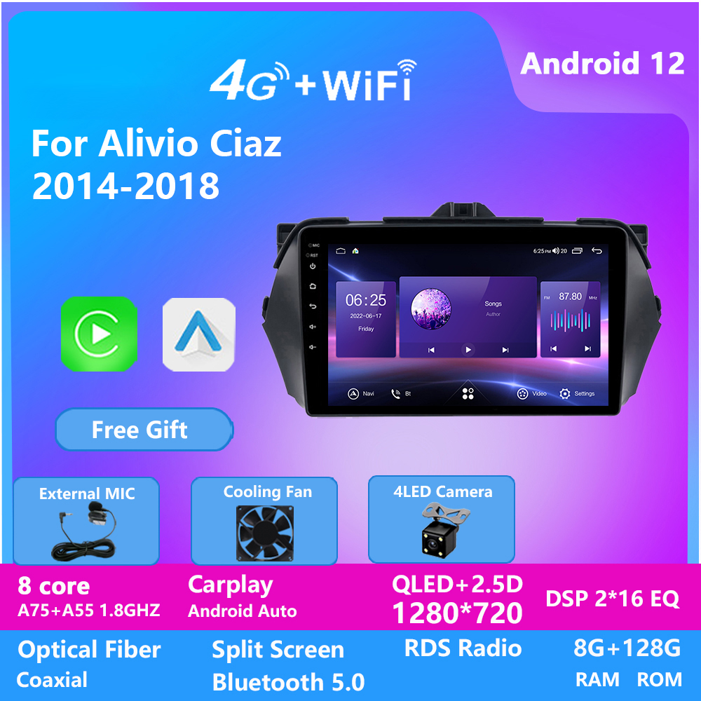 Android Car Video DVD Player With easy Connection For SUZUKI ALIVIO CIAZ 2014-2018 Radio GPS navigation Factory Price
Android Car Video DVD Player With easy Connection For SUZUKI ALIVIO CIAZ 2014-2018 Radio GPS navigation Factory Price