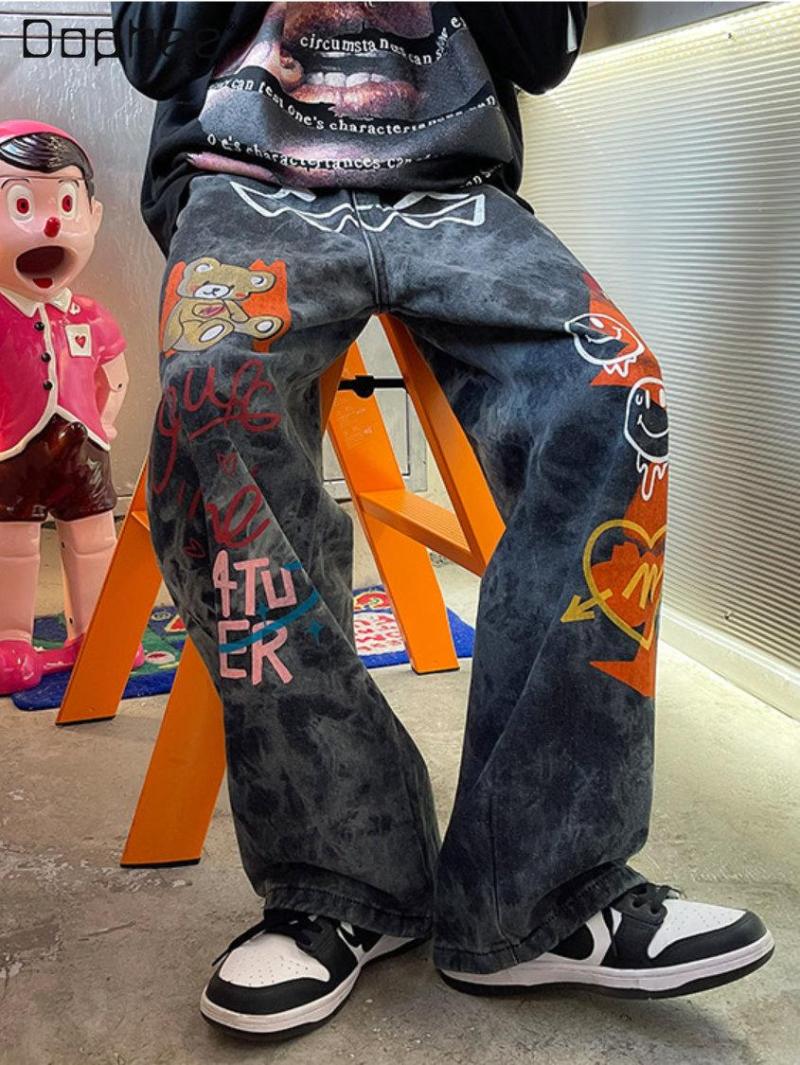 Women' Jeans Fashion Cartoon Graffiti For Women 2023 Spring And Summer High Street Loose Straight-Leg Pants Female Student, Picture color
Women' Jeans Fashion Cartoon Graffiti For Women 2023 Spring And Summer High Street Loose Straight-Leg Pants Female Student, Picture color