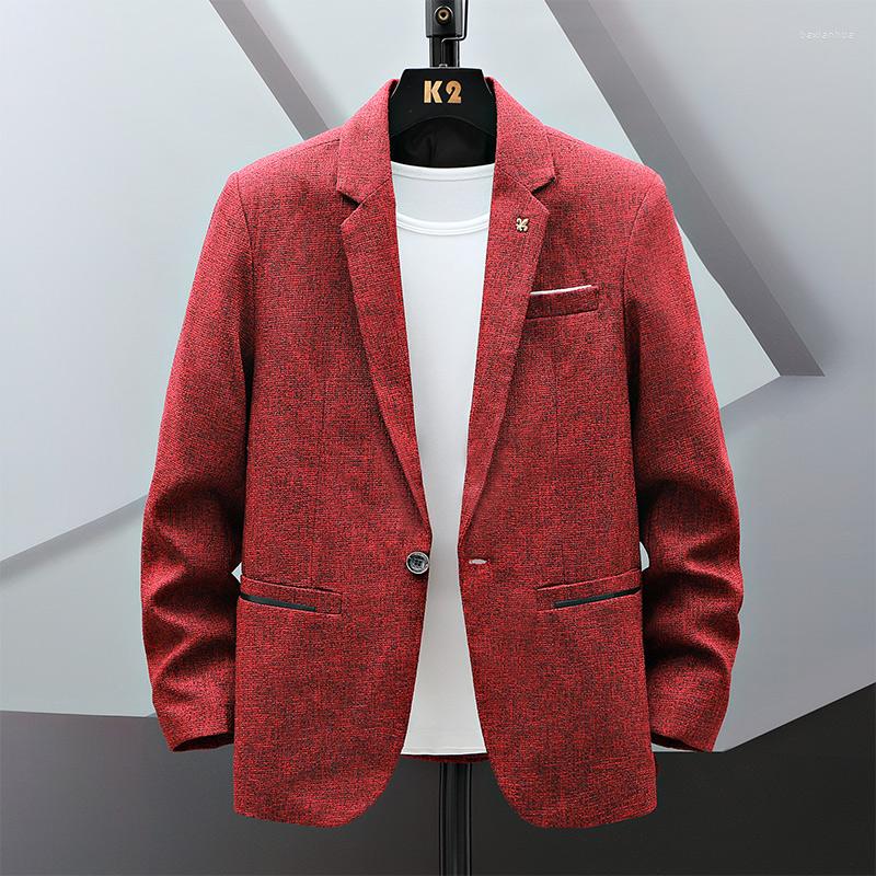 Men's Suits 2023 Casual Men's Blazers Jacket Spring Slim Men Suit Coats Korean Style Solid Color Dress Business Mens Outerwear, Lns27822red
Men's Suits 2023 Casual Men's Blazers Jacket Spring Slim Men Suit Coats Korean Style Solid Color Dress Business Mens Outerwear, Lns27822red