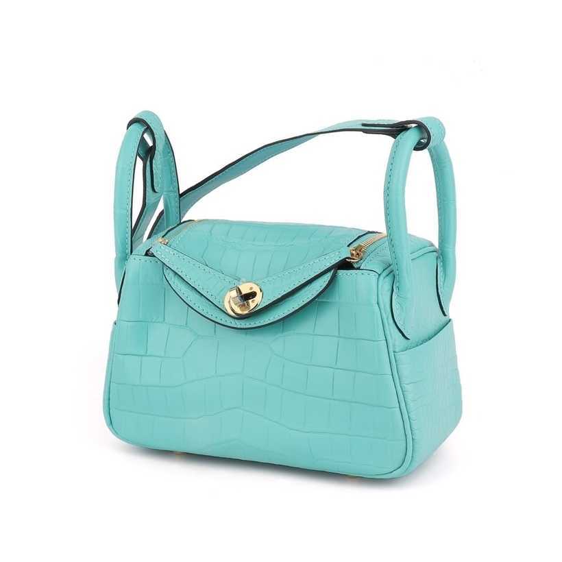 Designer Handbags Herms Lindys Bags Light Luxury Bag Matte Crocodile Skin Women's Versatile Genuine Leather One Shoulder Handheld Crossbody Doctor's, Pink
Designer Handbags Herms Lindys Bags Light Luxury Bag Matte Crocodile Skin Women's Versatile Genuine Leather One Shoulder Handheld Crossbody Doctor's, Pink