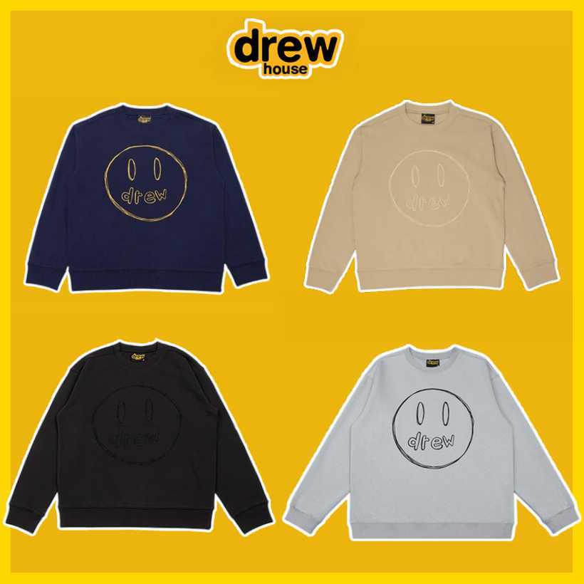 DrewHouse Ouyang Nana Same Style Handdrawn Sketch Embroidered Smiling Face Loose Trendy Round Neck Sweater Men's Hoodies, Shipping fee
DrewHouse Ouyang Nana Same Style Handdrawn Sketch Embroidered Smiling Face Loose Trendy Round Neck Sweater Men's Hoodies, Shipping fee