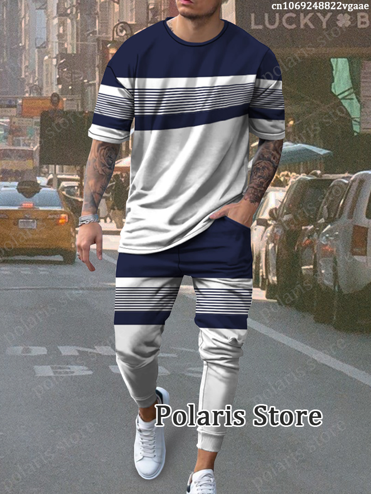 Men' Tracksuits Summer Fashion 2 Piece Tracksuit Men Short Sleeve T Shirt Long Pants Vintage Suit Male Trousers Trend Clothes Joogers Sportwear 230413, Ts6688
Men' Tracksuits Summer Fashion 2 Piece Tracksuit Men Short Sleeve T Shirt Long Pants Vintage Suit Male Trousers Trend Clothes Joogers Sportwear 230413, Ts6688