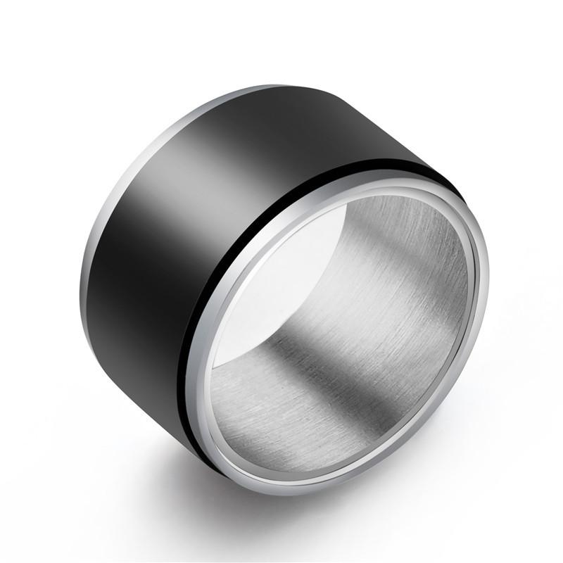 Cluster Rings 12mm Width Spinner Ring For Men Classic Stainless Steel Stress Release Accessory Wedding Band Casual Rotatable Sport Jewelry
Cluster Rings 12mm Width Spinner Ring For Men Classic Stainless Steel Stress Release Accessory Wedding Band Casual Rotatable Sport Jewelry