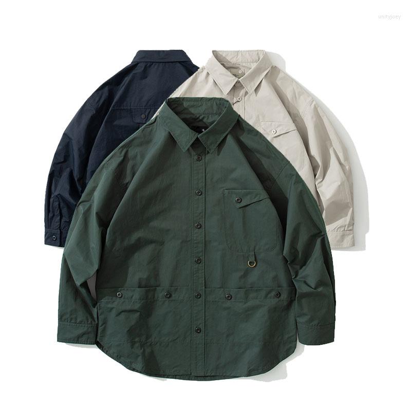 Men's Casual Shirts Oversize Cityboy Lightweight Outdoor Back Pocket Loose Cargo Shirt Men Streetwear Hip Hhop Long Sleeve Male Blouse, Beige
Men's Casual Shirts Oversize Cityboy Lightweight Outdoor Back Pocket Loose Cargo Shirt Men Streetwear Hip Hhop Long Sleeve Male Blouse, Beige