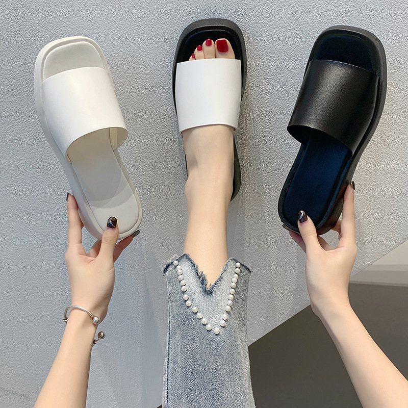 Slippers Slippers Summer for Women Fashion Wedge Platform Beach Shoes Sexy Mules Fashion Solid Color Thick Sole One Word Sandals 230413, White
Slippers Slippers Summer for Women Fashion Wedge Platform Beach Shoes Sexy Mules Fashion Solid Color Thick Sole One Word Sandals 230413, White
