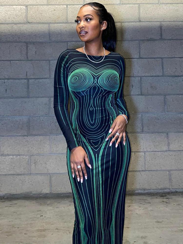 Casual Dresses Mozision Fashion O Neck Print Long Dress For Women Robe 2023 Green Full Sleeve Bodycon Party Sexy Maxi Vestido
Casual Dresses Mozision Fashion O Neck Print Long Dress For Women Robe 2023 Green Full Sleeve Bodycon Party Sexy Maxi Vestido