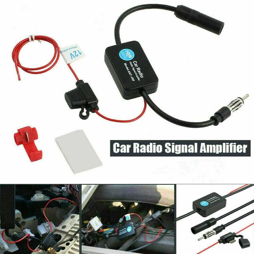 New 12V Car Radio Antenna FM/AM Radio Signal Amplifier Booster Car Antenna Aerials 80-108MHZ For Marine Boat Auto