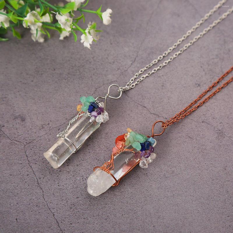 Pendant Necklaces Creative Crystal Necklace Natural Stone Wire Wrap For Women Men Fashion Jewelry Gift
Pendant Necklaces Creative Crystal Necklace Natural Stone Wire Wrap For Women Men Fashion Jewelry Gift