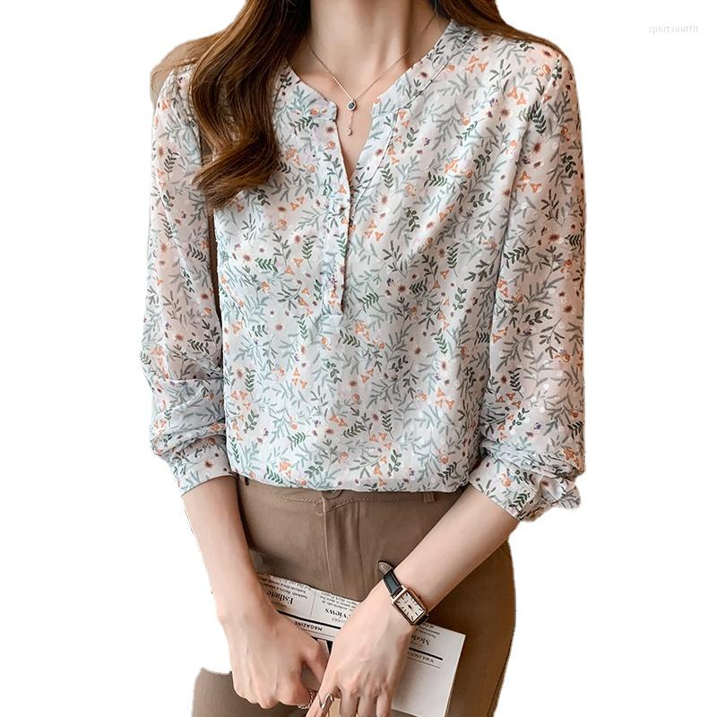 Women' Blouses France Style Ladies Chiffon Shirts Elegant Floral Printing Women 2023 Spring Summer Long Sleeve Blusas Mujer, Multi
Women' Blouses France Style Ladies Chiffon Shirts Elegant Floral Printing Women 2023 Spring Summer Long Sleeve Blusas Mujer, Multi
