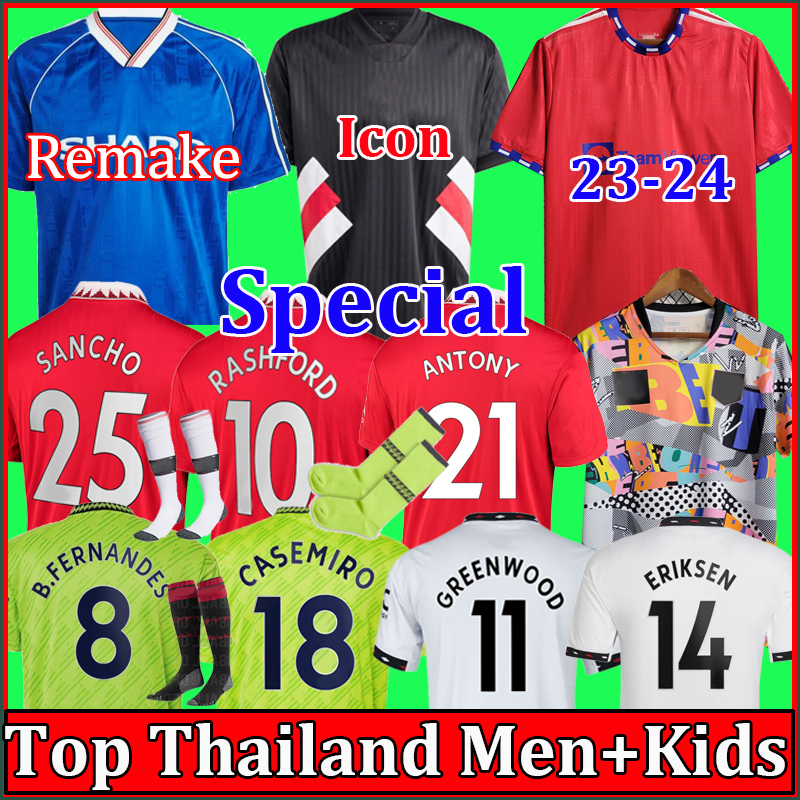22 23 24 RASHFORD CASEMIRO soccer jerseys Icon ANTONY MARTINEZ ERIKSEN 2023 SANCHO B. FERNANDES FRED WEGHORST MancHEstErS MANS UTDS football shirt kit set Uniform, Kids third
22 23 24 RASHFORD CASEMIRO soccer jerseys Icon ANTONY MARTINEZ ERIKSEN 2023 SANCHO B. FERNANDES FRED WEGHORST MancHEstErS MANS UTDS football shirt kit set Uniform, Kids third