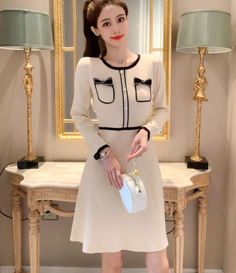 Casual Dresses 2023 Autumn Winter Knitted Sweater Dress Women Korean Fashion Vintage Knit Vestidos, Picture shown
Casual Dresses 2023 Autumn Winter Knitted Sweater Dress Women Korean Fashion Vintage Knit Vestidos, Picture shown